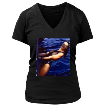 Elle MacPherson Women's Deep V-Neck TShirt