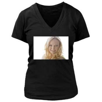 Malin Akerman Women's Deep V-Neck TShirt