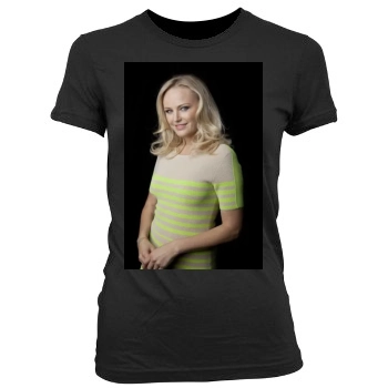 Malin Akerman Women's Junior Cut Crewneck T-Shirt