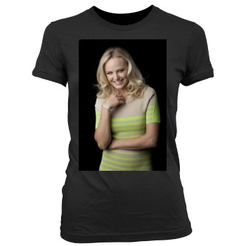 Malin Akerman Women's Junior Cut Crewneck T-Shirt