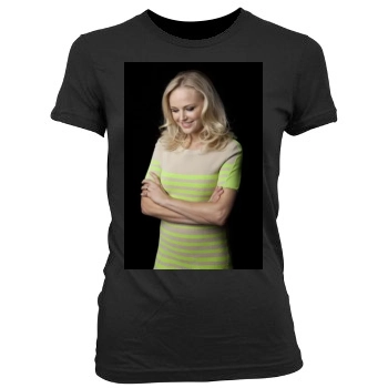 Malin Akerman Women's Junior Cut Crewneck T-Shirt