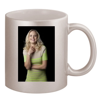 Malin Akerman 11oz Metallic Silver Mug