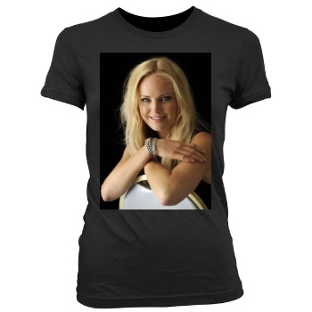 Malin Akerman Women's Junior Cut Crewneck T-Shirt