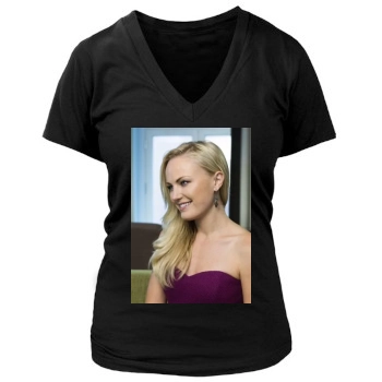 Malin Akerman Women's Deep V-Neck TShirt