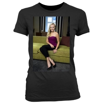 Malin Akerman Women's Junior Cut Crewneck T-Shirt