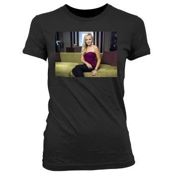 Malin Akerman Women's Junior Cut Crewneck T-Shirt