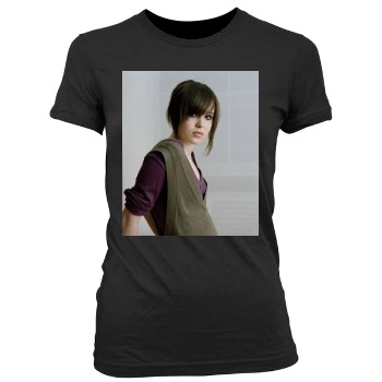 Ellen Page Women's Junior Cut Crewneck T-Shirt