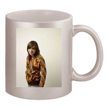 Ellen Page 11oz Metallic Silver Mug