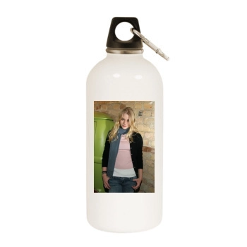 Emilie de Ravin White Water Bottle With Carabiner