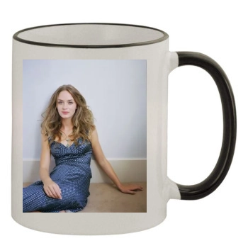 Emily Blunt 11oz Colored Rim & Handle Mug