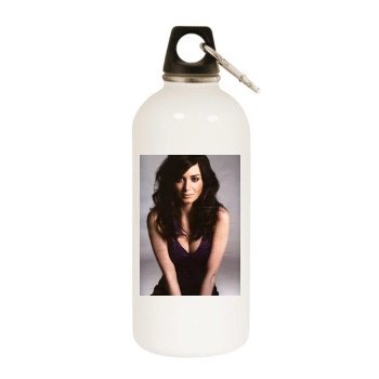 Emily Blunt White Water Bottle With Carabiner