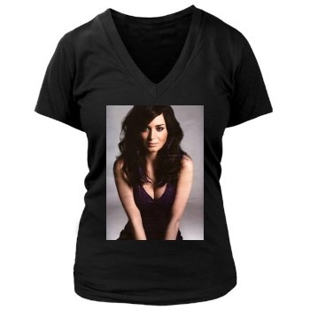 Emily Blunt Women's Deep V-Neck TShirt