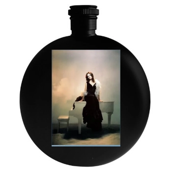 Emily Blunt Round Flask