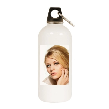 Emily De Ravin White Water Bottle With Carabiner