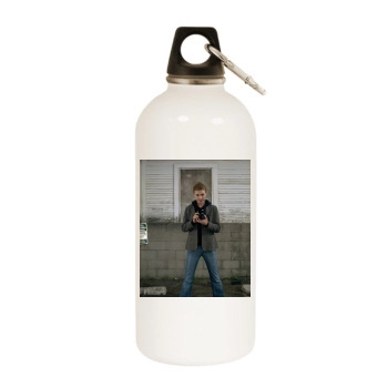 Emily VanCamp White Water Bottle With Carabiner