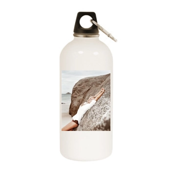 Emma Bunton White Water Bottle With Carabiner