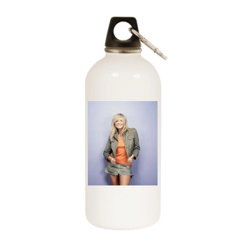 Emma Bunton White Water Bottle With Carabiner