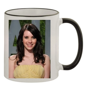 Emma Roberts 11oz Colored Rim & Handle Mug