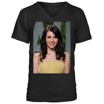 Emma Roberts Men's V-Neck T-Shirt