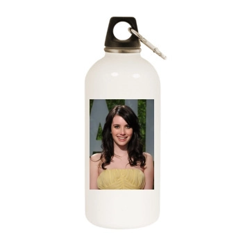 Emma Roberts White Water Bottle With Carabiner