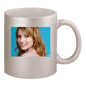 Emma Roberts 11oz Metallic Silver Mug