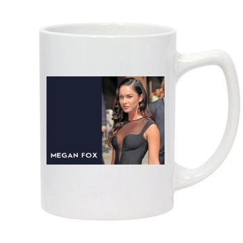 Megan Fox 14oz White Statesman Mug