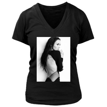 Megan Fox Women's Deep V-Neck TShirt