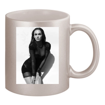 Megan Fox 11oz Metallic Silver Mug