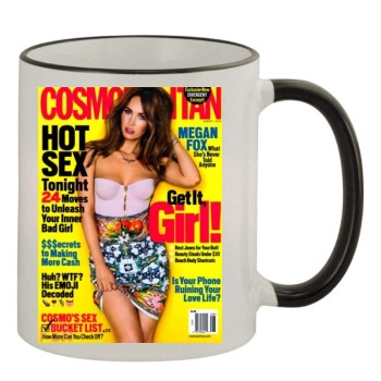 Megan Fox 11oz Colored Rim & Handle Mug