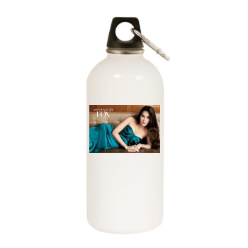 Megan Fox White Water Bottle With Carabiner