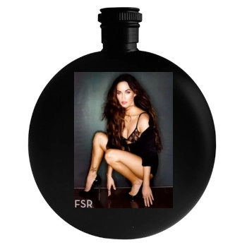 Megan Fox Round Flask