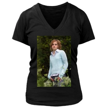 Emma Watson Women's Deep V-Neck TShirt