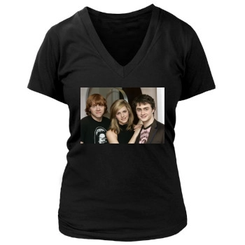 Emma Watson Women's Deep V-Neck TShirt