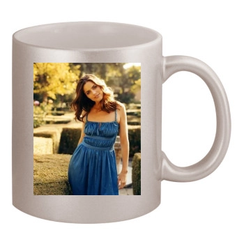 Emmanuelle Chriqui 11oz Metallic Silver Mug