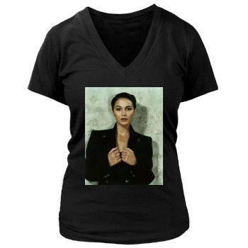 Emmanuelle Chriqui Women's Deep V-Neck TShirt