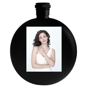 Emmy Rossum Round Flask
