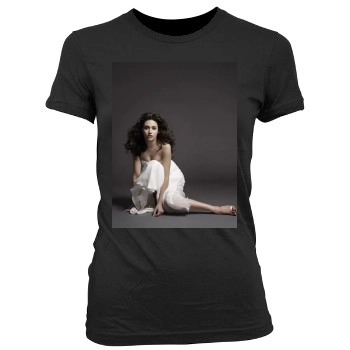 Emmy Rossum Women's Junior Cut Crewneck T-Shirt