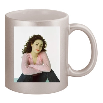 Emmy Rossum 11oz Metallic Silver Mug