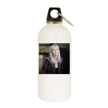 Emmylou Harris White Water Bottle With Carabiner