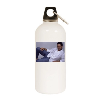 Eric Bana White Water Bottle With Carabiner