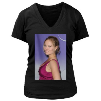 Erika Christensen Women's Deep V-Neck TShirt