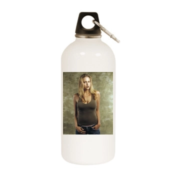 Estella Warren White Water Bottle With Carabiner