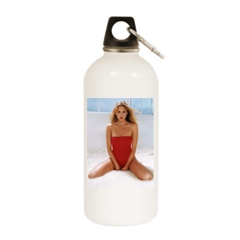 Estella Warren White Water Bottle With Carabiner