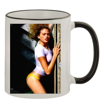 Estella Warren 11oz Colored Rim & Handle Mug