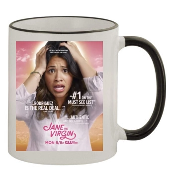 Jane the Virgin (2014) 11oz Colored Rim & Handle Mug