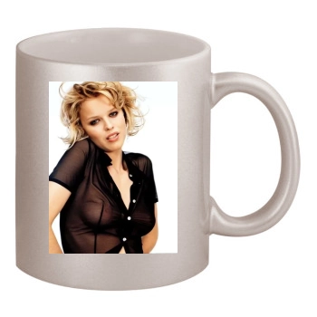 Eva Herzigova 11oz Metallic Silver Mug