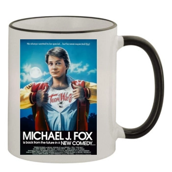 Teen Wolf (1985) 11oz Colored Rim & Handle Mug