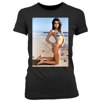 Eva Longoria Women's Junior Cut Crewneck T-Shirt