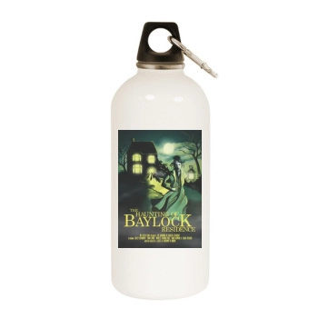 The Haunting of Baylock Residence (2014) White Water Bottle With Carabiner