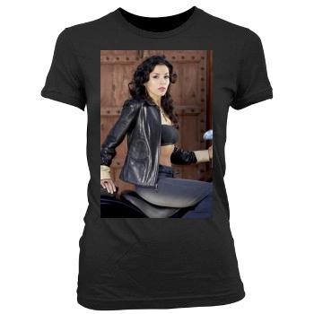 Eva Longoria Women's Junior Cut Crewneck T-Shirt